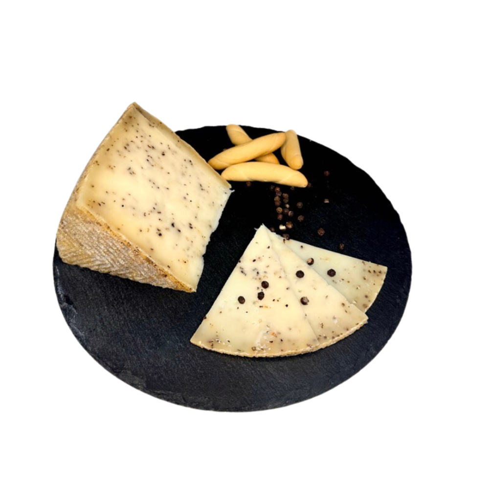 Queso Curado de Oveja con Pimienta Negra