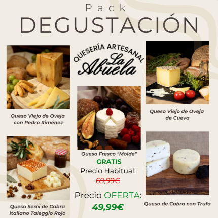Pack Degustación - 4 Quesos Gourmet + 1  Fresco GRATIS